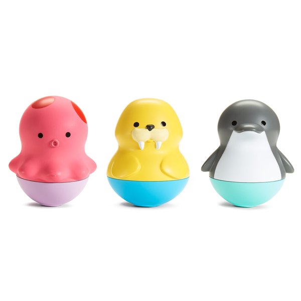 Munchkin® Bath Bobbers Mold Free Baby and Toddler Bath Toy, 6+ Months, Dolphin/Walrus/Octopus
