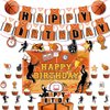 Basketball Birthday Party Decoration Slam Dunk Kids Teenagers Boys Basketball Happy Birthday Banner Basketball Theme Backdrop March Madness Sports Party Supplies