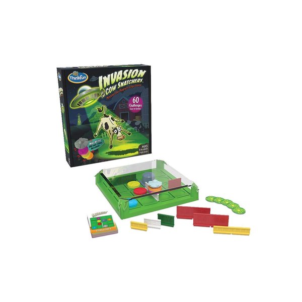 ThinkFun Invasion of the Cow Snatchers - Engaging STEM Logic Game | Ideal for Boys and Girls Aged 6 & Up | Innovative Magnet Maze Puzzle | Skill-Building Brain Teaser