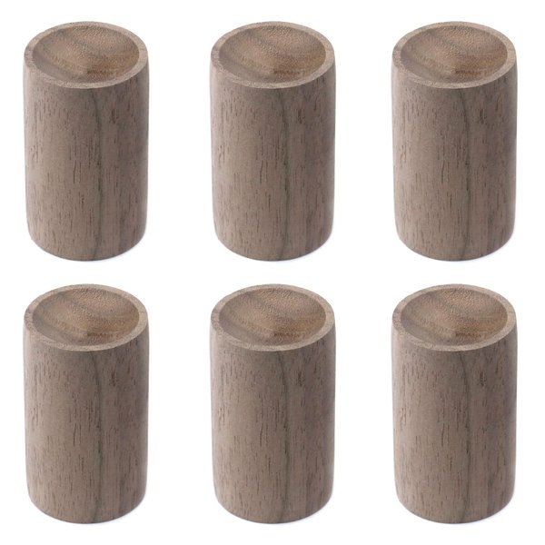Wealrit Diameter 1.2 Inch Wooden Essential Oil Diffuser,6 pcs Black Walnut Diffuser,Small Wooden Diffuser for Essential Oils
