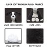 Niceween Stuffed Animals Border Collie Plush Toy 9.4-Inch Dog Stuffed Animal Soft and Cuddly for Boys and Girls Plush Toys, Black/White