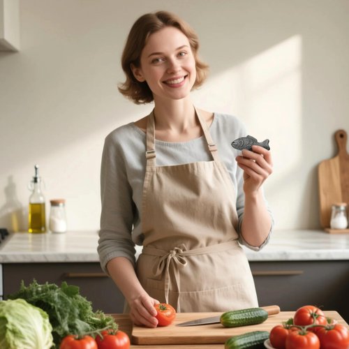 Iron Fish for Iron Deficiency, Safe Cooking Tool to Add Fe to Food & Water Daily, Natural Supplement to Support Mineral Intake, Vegan Diet