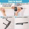 VRSS Curtain Tiebacks Drapery Holdbacks Simple Style (2pcs Black)