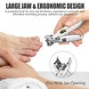 Nail Clippers for Men, DEJLIG Toenail Clippers for Thick Toenails - Toe Nail Clippers for Thick Nails for Seniors with Catcher, Professional Finger Nail Clippers Adult & Women