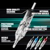 40Pcs Assorted Tattoo Cartridge Needle RL RS M1 RM - NAQASE Tattoo Cartridge 3RL 5RL 3RS 5RS 7M1 9M1 7RM 9RM 12# 0.35mm