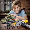 WW2 Military Toy Building Block Set, Compatible with Lego, Create The Karl Giant Mortar Tank and BF109 Fighter Plane, Perfect Military Toy Gift for Boys, and Teens Aged 8-14 (1015 Pieces)