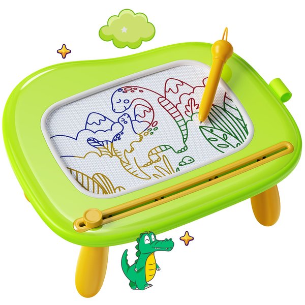 KOKODI Toys Gifts for 1 2 3 Years Old Girl, Sturdy Magnetic Drawing Board Sketch Doodle Pad, Educational Learning Birthday Toddler Easter Basket Stuffers Kids- Left Hands Friendly