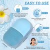 IMEASY Ice Roller for Face and Eye, Ice Face Roller,Facial Beauty Ice Roller Skin Care Tools, Ice Facial Cube, Gua Sha Face Massage, Silicone Ice Mold for Face Beauty(Blue)