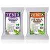 Zenia 100% Pure Indigo Powder and Henna Powder Hair Color Combo Kit | for Coloring Hair and Beard Black | 100 Grams Each | All Natural, Chemical Free, PPD-free, Ammonia-free