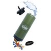 FLPSDE Dual Chamber Water Bottle | Drink+Snack | Vacuum Insulated Stainless Steel | Made for Adventure (Evergreen)