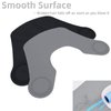 Wokyo Silicone Hair Cutting Collar, Non-slip Hair Cutting Mat Haircut Cape Catcher Neck Wrap Guard Neck Fitting Accessories Professional Hair Salon Stylist Supplies (Black short)