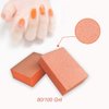 MARYTON Nail Buffer Mini Block File, 130 Count (Orange, Acrylic, Fine Grit 100)