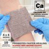 EVERLIT AG Silver Calcium Alginate Wound Dressing | Absorbent Non-Stick Sterile Dressing Pad | Gentle Gauze with Natural Gelling Fiber for Wound Care