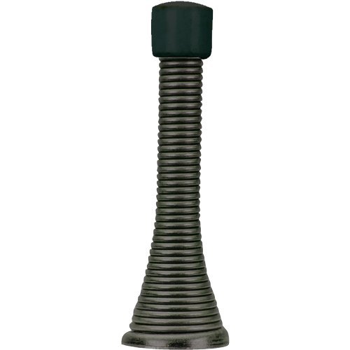 Designers Impressions Oil Rubbed Bronze Spring Door Stop w/ Rubber Bumper: 1389