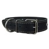 Dogs My Love Genuine Leather Dog Collar Studded 1.5" Wide, 16.5"-20" Neck (Black)