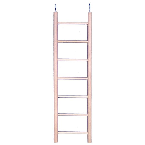 Penn-Plax 7-Step Wooden Bird Ladder | Provide Exercise and entertainmet for Your Bird | Looks Great | Durable and Safe