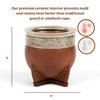 MATEROS Premium Yerba Mate Cup - Elegant, Functional & Durable Design - Eco-Friendly & Stylish Mate Cup Suitable for Smooth Drinking Experience - Ceramic Imperial (11 ounces)