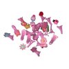 Generic Lucky Rudra Plastic Mini Hair Clips For Girls Pack 20 Pcs Pink Color, 1 Count (Pack of 1)