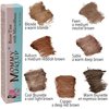 Brow Tint with Microfibers in Cool Brunette (A Cool Light Brown) Natural Looking Eyebrow Makeup, Cover Gray Hairs - Water Resistant, Clump Free, Long Lasting Tinted Brow Gel by Mommy Makeup