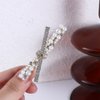 6pcs/Set Rhinestone Hair Side Clips,Pearl Rhinestone Bangs Clip Shiny Chain Tassel Hair Clip Elegant Bow Butterfly Hair Barrette for Women Girls