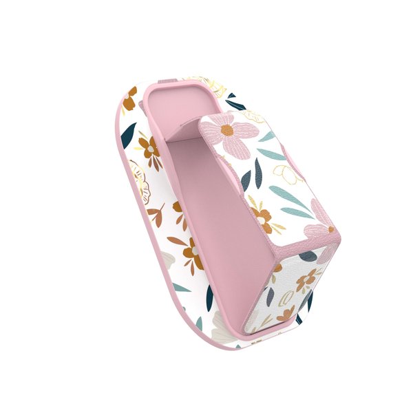 Carson & Quinn Phone CLCKR Magnetic Grip and Stand, Cellphone Case, for iPhone 12 Mini Through 15 Pro Max (Pink Leilani)