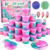 36 Pack Mermaid Slime Kit, Soft & Non-Sticky Galaxy Slime Pack, Mermaid Party Favors for Kids, Slime Party Favors for Girls & Boys, Bag Stuffers, Cute Stuff for Girls