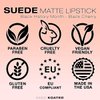 Kandi Koated Black Excellence Suede Matte Lipstick Burruss | Black Cherry | Special Edition | Creamy Texture, Rich Colors, Paraben-Free, Cruelty-Free, | Beauty & Makeup