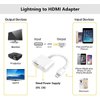 [Apple MFi Certified] Apple Lightning to HDMI Adapter for iPhone to TV, 1080P Digital AV Adapter Sync Screen with Lightning Charging Port for iPhone 14 13 12 11 XS XR X 8 7 to HDTV/Projector/Monitor
