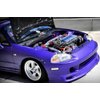 iJDMTOY Universal Fit Neo Chrome Finish JDM Quick Release Fastener Kit Compatible With Car Bumper Trunk Fender Hatch Lid