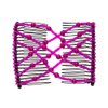 Ruihfas Easy Stretch Comb Beaded Double Stretching Combs DIY Hair Styling Accessories for Women Girls Hair Bun Maker, Pack of 4