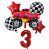 ALY 6PCS Monster Truck Foil Balloons for Kids 3rd Birthday Baby Shower Car Theme Party Decorations (Monster Truck 3rd Birthday)