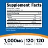 Nutricost Coconut Oil Softgels (1000mg) 120 Softgels - Extra Virgin Coconut Oil - Gluten Free and Non-GMO