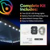 Brightz CanopyBrightz LED Canopy Lights, White - Outdoor Canopy Tent Lights for 10ft x 10ft Tents - Instant Pop Up Canopy Lights - 40 ft String Light