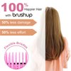 Brushup-Wet & Dry Vented Detangling Hair Brush,SmoothGlide Detangling Hair Brush- Gentle Haircare for Tangle-Free Locks, Cherry Blossom