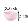 3.3 Inch Silicone Facial Mask Mixing Bowl for Facial Mask, Mud Mask and Other Skincare Products Medium Multi colored 5 Pcs.