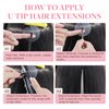 GOO GOO Utip Hair Extensions Real Human Hair, 22inch 50g 50S, Hot Fusion Keratin Hair Extensions, Invisible K Tip Hair Extensions, 18A/613A Dark Blonde Highlighted Bleach Blonde
