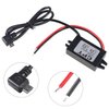 Aoicrie DC-DC 12V to 5V 3A Micro Dual USB Converter Voltage Step Down Regulator Waterproof Power Converters for Car Smartphone