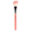Bdellium Tools Professional Makeup Brush - Pink Bambu Series 962 Slanted Blusher - With Soft Synthetic Fibers, For Contouring and Highlighting Powders (Pink, 1pc)