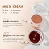 IMAKEUPNOW Cream Blush for Cheeks Eyes Lips, Creamy & Buildable Matte Finish 2 Color Set Face Makeup Stack - #001 + #003