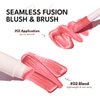 IMAKEUPNOW Liquid Cream Blush Stick Makeup for Cheeks | Build-in Brush - Application & Blending in One #L001