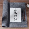 PH PandaHall 48 x 32 Inch Chinese Calligraphy Drawing Felt Mat Water Drawing Cloth, Gray Writing Felt Mat Reusable Water Paper Felt Desk Pad for Calligraphy Practicing Painting Beginners