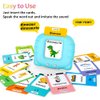 Eaever Spanish English Bilingual Learning Toys, Educational ABC Talking Flash Cards with 520 Sight Words, Autism Sensory Toys, Toddler Toys for 2 3 4 5 6 Year Old, Easter/Xmas/Birthday Gift, Blue