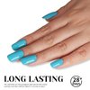 TUTUYU Gel Nail Polish,15ml UV/LED Soak Off Neon Light Blue Gel Polish for Manicure Salon or DIY Nail Art at Home,Bright Blue Spring Summer Color Gel Kit - GP0086