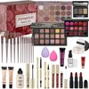 All in One Makeup Kit for Women Full Kit, Makeup Gift Set for Girls & Teen, Travel Makeup Set, Professional Makeup Kit Includes lash Clusters Kit Eyeshadow Lipstick Brow Pencil Eyeliner Brush Set