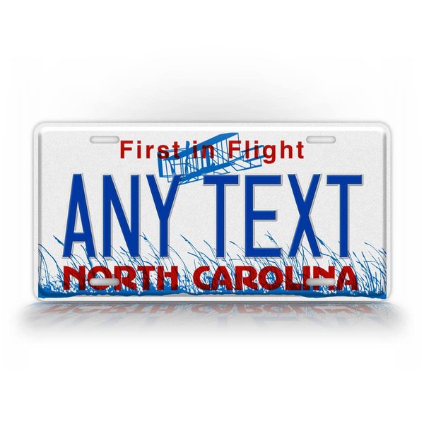 Custom North Carolina First in Flight License Plate Any Text Personalized NC Metal Auto Tag Aluminum