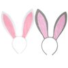 Funcredible Grey Bunny Ears and White Bunny Ears - Bunny Ears Headbands - Bunny Rabbit Cosplay Costume Accessories - Bendable Bunny Ears for Kids and Adult