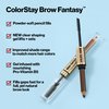 Revlon ColorStay Brow Fantasy, All In One Eyebrow Powder Pencil with Shaping Clear Gel, Gel Infused with Panthenol, Smudge-proof, 16HR Visibly Full Brows, 103 Medium Brown