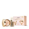 ICONIC LONDON Perfect Match Gift Set | Includes Powder Travel Brush and Lit & Luminous Baked Highlighter