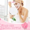 Teenyyou 10 Sets Plastic Heart Shaped Facial Mask Mixing Bowl with Spatula Esthetician Supplies Pink Facemask Bowl DIY Skin Care Mixing Tool Kit for Lady Women Home Beauty Salon Use