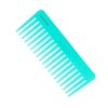 Tallsocne Wide Tooth Comb for Curly Hair Wet Dry Hair, No Handle Detangler Comb Styling Shampoo Comb (White, Cyan 2 Pieces）